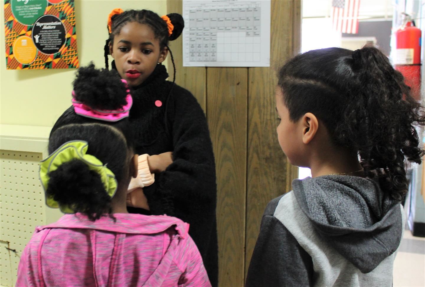  Fifth grader Saniyah James portrays actress Ruby D