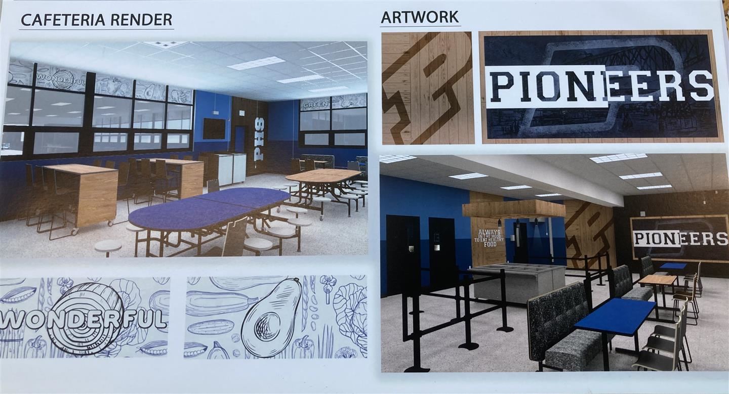 Cafeteria renderings