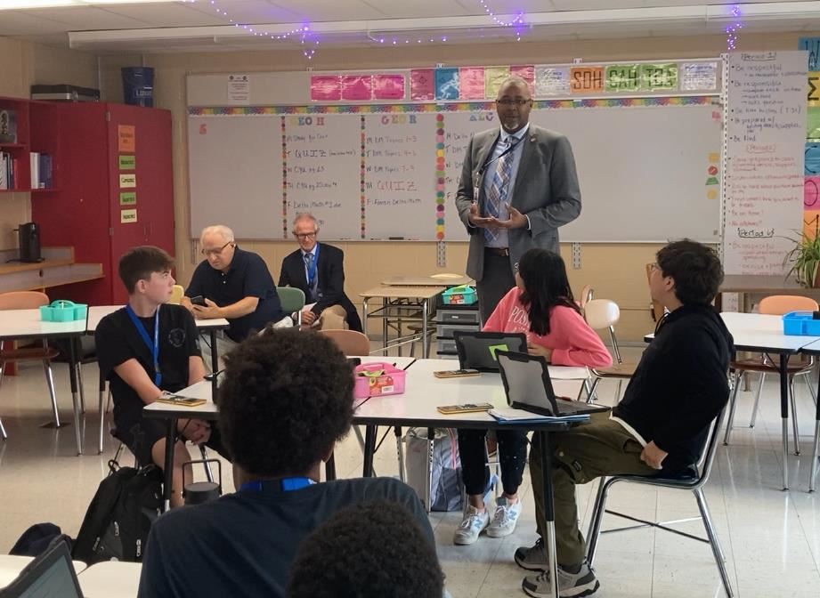 Dr. Eric Jay Rosser addresses P-TECH students